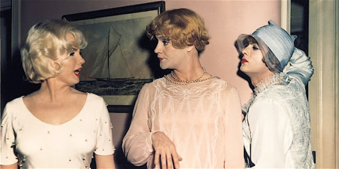 20 архивных цветных снимков со съемок фильма «В джазе только девушки»